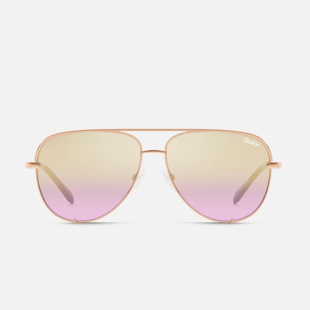 Quay Australia High Key Original Aviators / Rose Gold